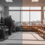 Healthcare waiting area depicting consequences of medicaid cuts in 2025