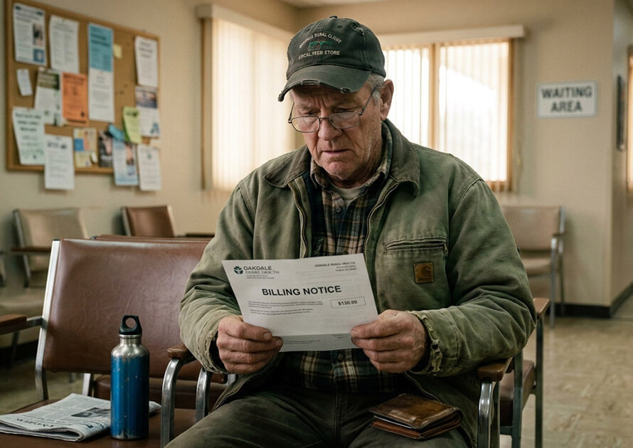 Rural patient reading a self-pay bill during the ACA stability period